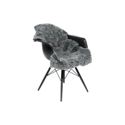 Newzealandsk korthåret & krøllet lammeskind, light grey snowtop