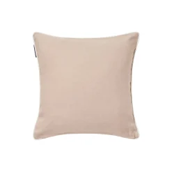 Original Logo Linen/Cotton Cushion Cover, beige/white