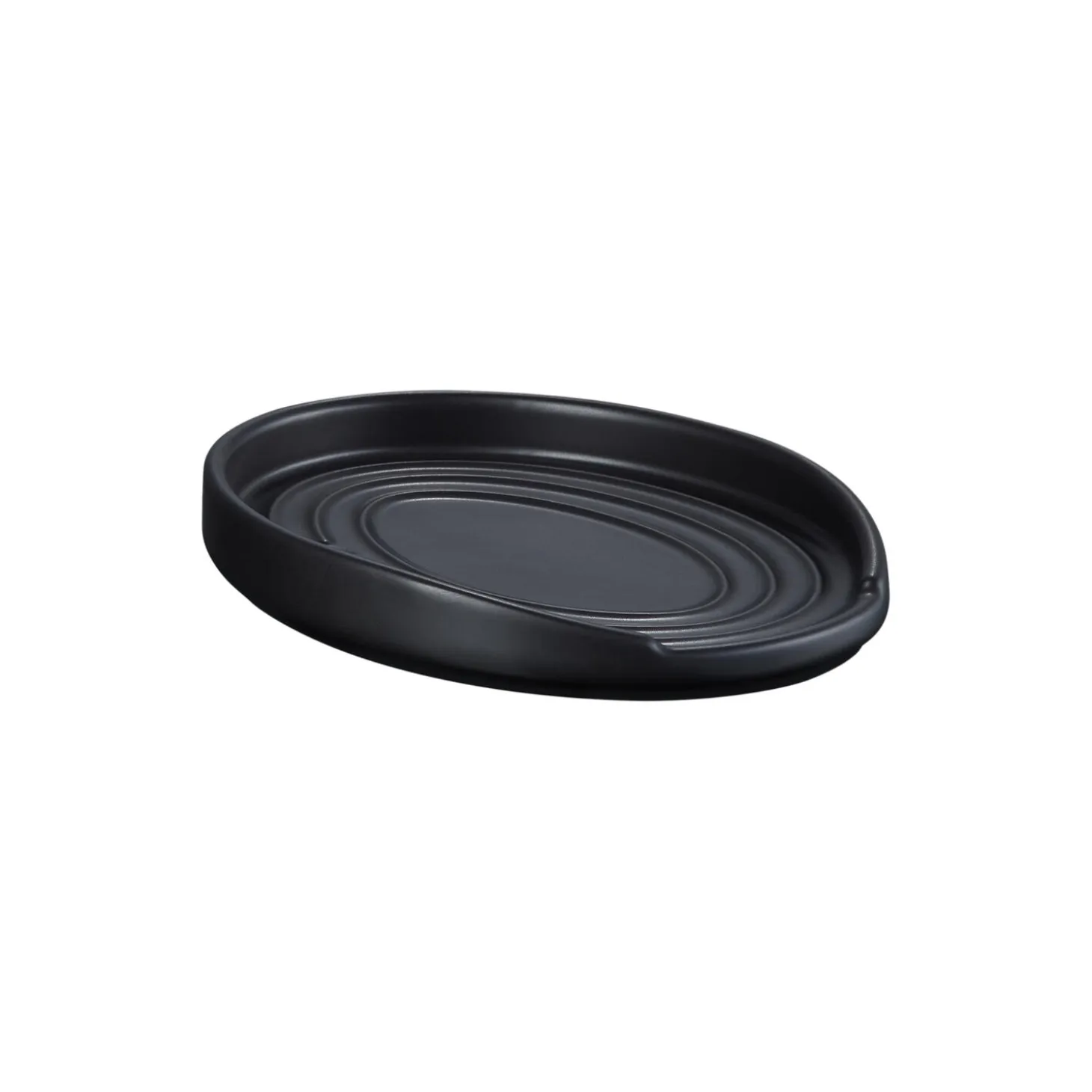 Oval grydeskeholder, matte black