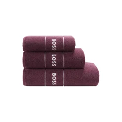 Plain bademåtte, burgundy