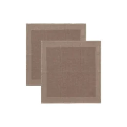 PLAIN serviet, mahogany brown