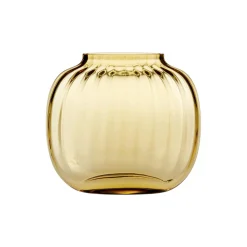 Primula vase, amber