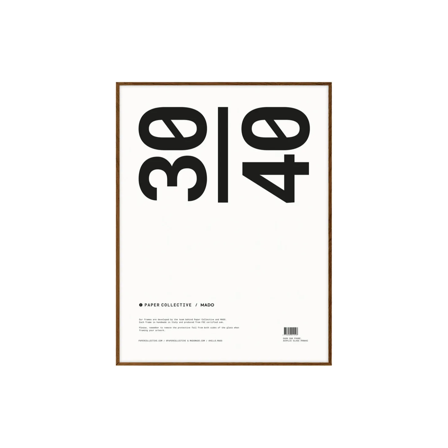 Ramme, dark oak
