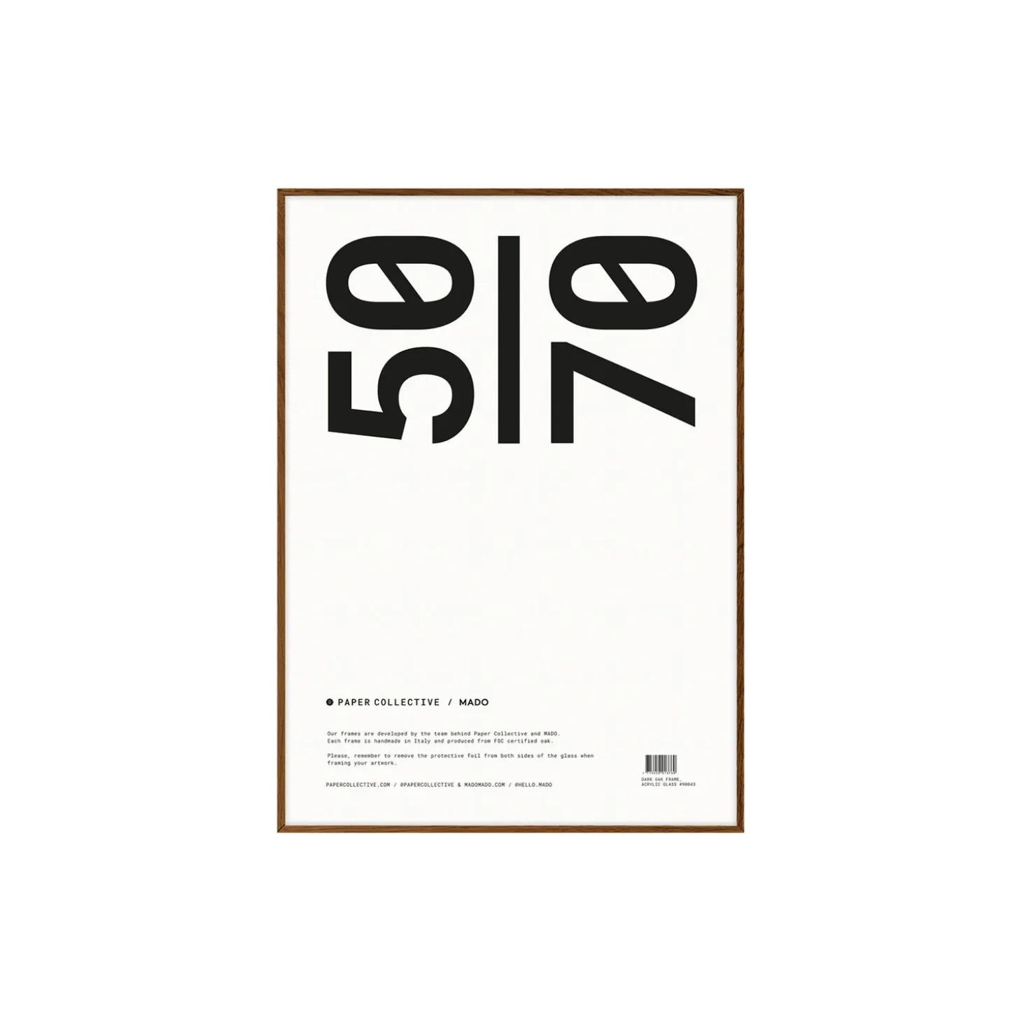 Ramme, dark oak