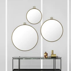 Randaccio Wall Mirror, antique brass