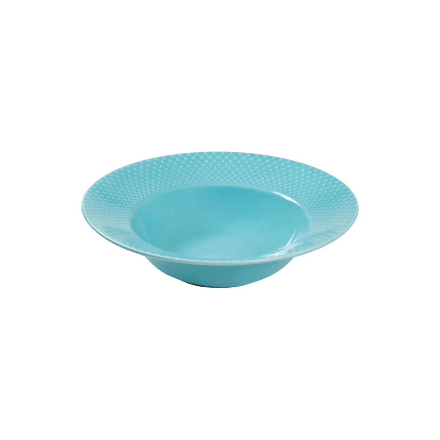 Rhombe Color dyb tallerken Ø 24,5 cm, turkis