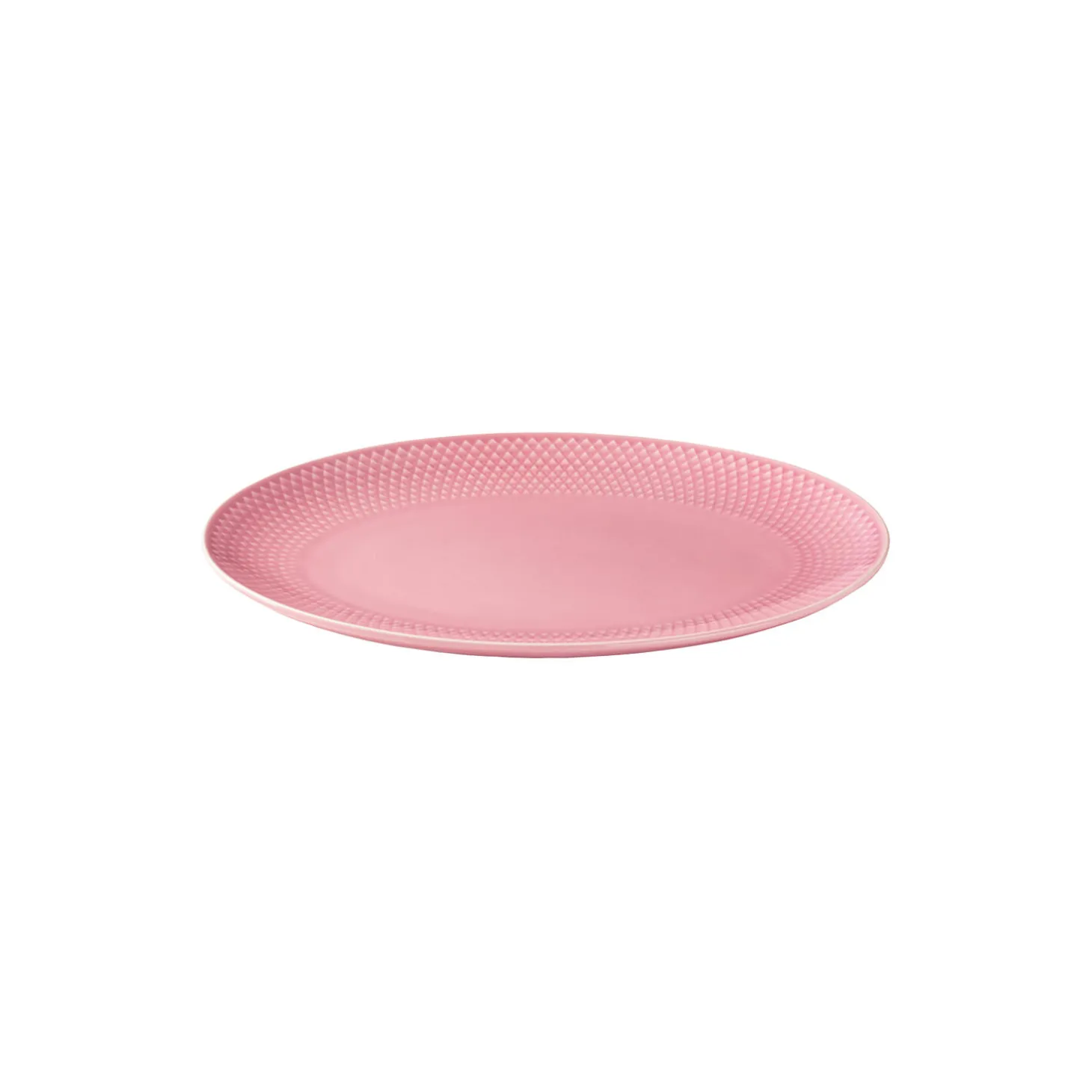 Rhombe Color ovalt serveringsfad, rosa