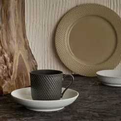 Rhombe Earth Frokosttallerken Ø 23 cm, clay