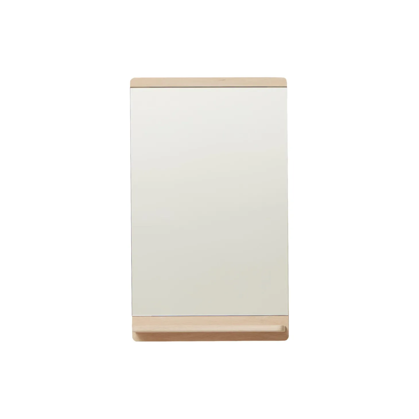 Rim Wall Mirror 68, white oiled oak