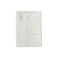 Satinvævet fladt lagen, beige