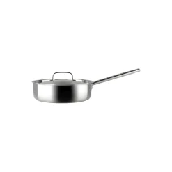 Somme sautépanne med låg, stål
