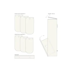 SORTED Premium Tall affaldssortering, white/RAL 9010