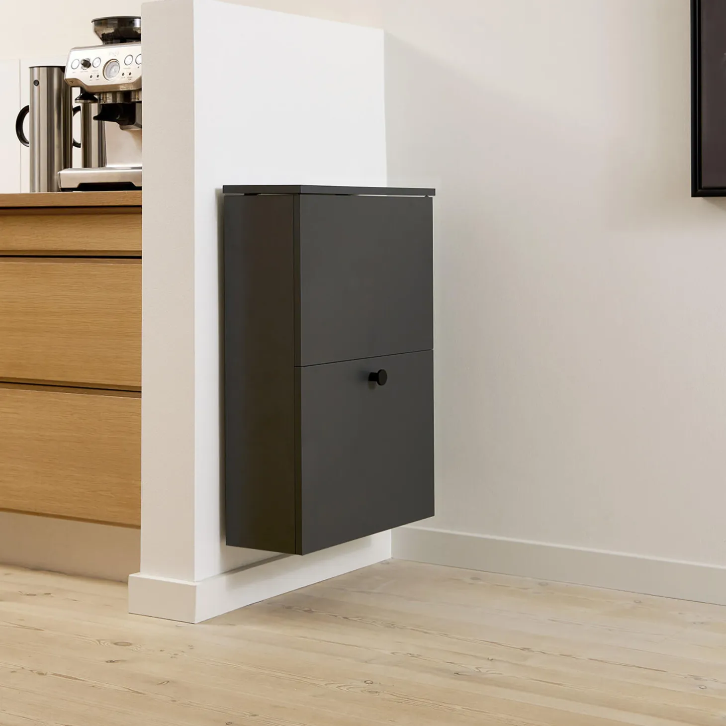 SORTED Standard Tall affaldssortering, carbon grey