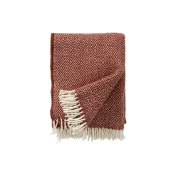 Stella uld plaid, rust