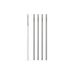 Stelton genanvendelige sugerør 4 stk., steel