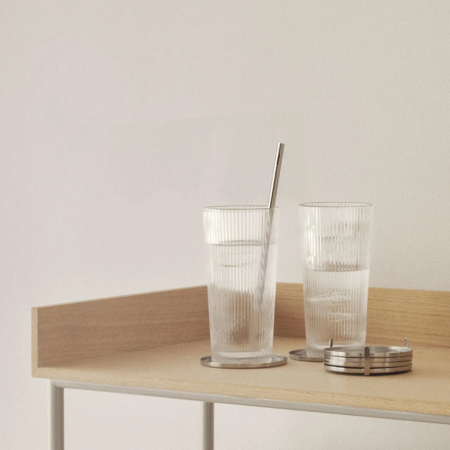 Stelton genanvendelige sugerør 4 stk., steel