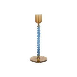 Styles glaslysestage, blue/amber