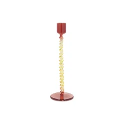 Styles glaslysestage, red/yellow