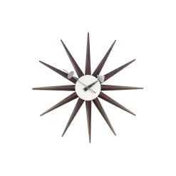 Sunburst vægur, walnut