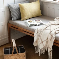 Tartan plaid, ivory