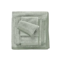 Timeless Tone Stripe håndklæde, green/off-white