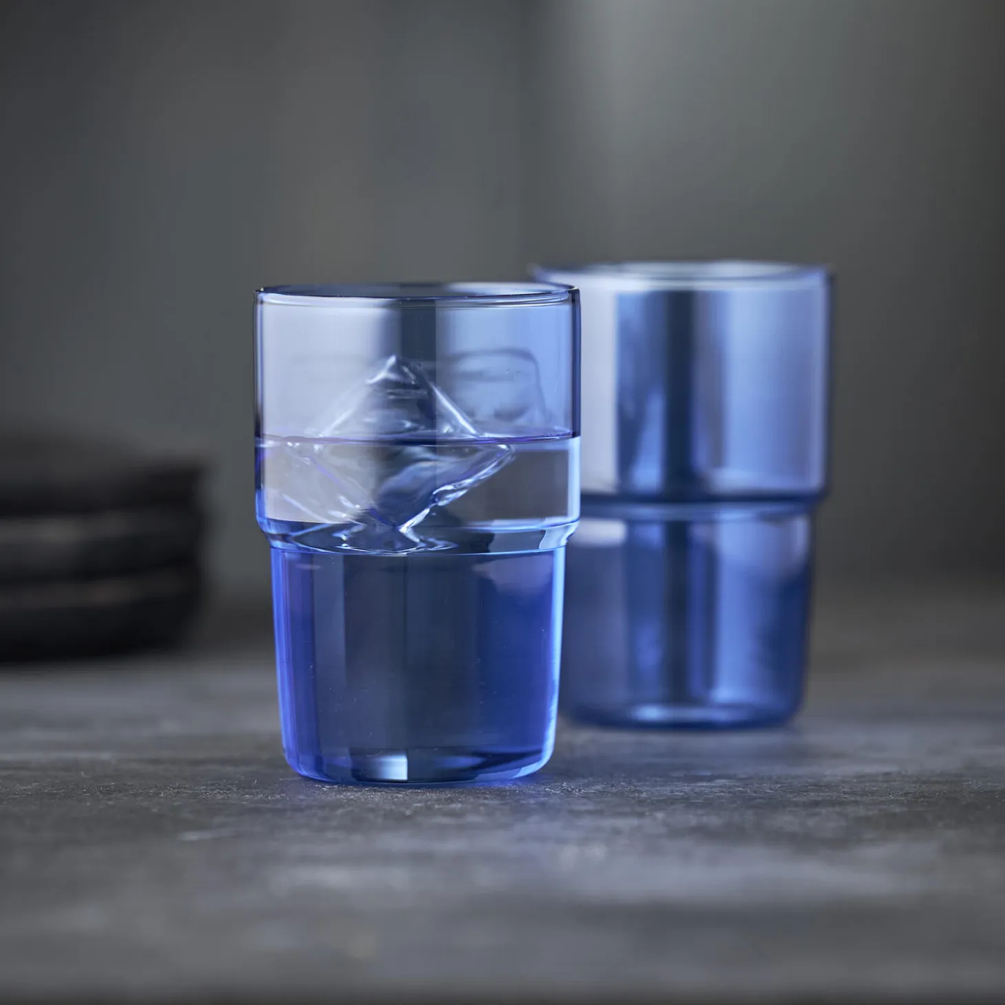 Torino drikkeglas 2 stk., blå