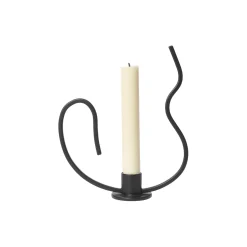 Valse Lysestage Lav, black