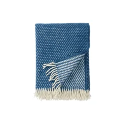 Velvet uld plaid, petrol