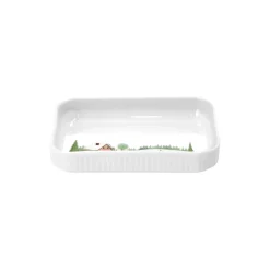 Vinter rektangulært fad 18 cm